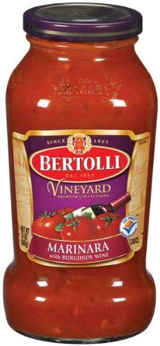 Bertolli Marinara Sauce with Burgundy Wine, 24 Oz, Pack of 3, Italian Recipe, 1.5 Pound Total
