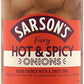 Sarsons Hot And Spicy Silverskin Onions 460G (1 Pack)