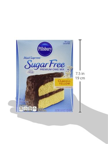 Pillsbury Moist Supreme Sugar Free Classic Yellow Premium Cake Mix (Pack Of 2)