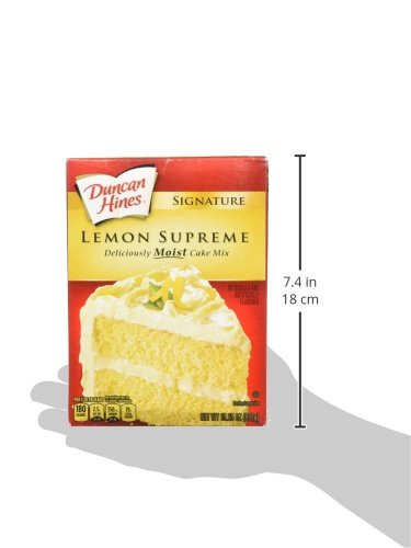 Duncan Hines Signature Cake Mix Bundle - Strawberry Supreme, Orange Supreme, Lemon Supreme 16.5Oz (Pack Of 3 Boxes) By Duncan Hines Signature