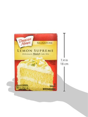 Duncan Hines Signature Cake Mix Bundle - Strawberry Supreme, Orange Supreme, Lemon Supreme 16.5Oz (Pack Of 3 Boxes) By Duncan Hines Signature