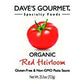 Dave's Gourmet Pasta Sauce, Tomato, Organic Red Heirloom, 1.59 Pound