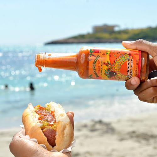 Walkerswood Hot & Savory Sauce Kit - 1 X 6Oz Fire Stick Sauce, 1 X 6Oz Hot Jonkanoo Pepper Sauce, 1 X 6Oz Zesty Caribbean One St