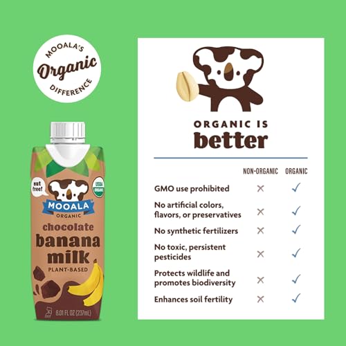 Mooala Chocolate Bananamilk Organic Shelf Stable 237 mL Case 12
