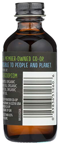 Frontier Co-op Non-  ic Mint Flavor, 2 Fl Oz, Organic, Kosher, Ideal for Baking and Icing