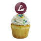 University Of Wisconsin - La Crosse University Primary Logo Cupcake Picks Toppers Decoration Set Of 6