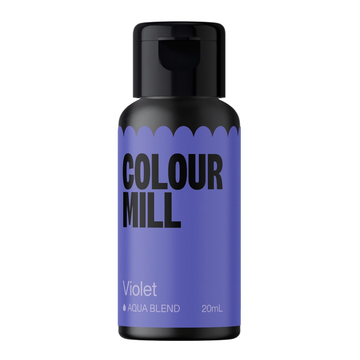 Colour Mill Aqua Blend Food Coloring, 20ml, Water-Based, Violet, Model EUA20VLT