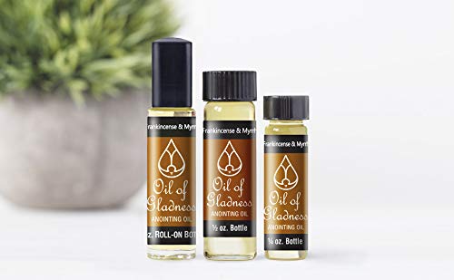 Oil Of Gladness Frankincense And Myrrh Anointing Oil - Oil For Daily Prayer, Ceremonies, And Blessings 1/2 Oz