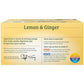 Twinings Lemon & Ginger Herbal Tea, 50 Count (Pack Of 6), Individually Wrapped Bags, Tangy Lemon & Spicy Ginger, Decaffeinated,