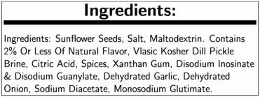 Bigs Vlasic Dill Pickle Sunflower Seeds, 16-Ounce (Pack Of 8)