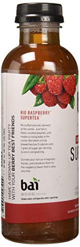 BAI Antioxidant Infusion, Rio Raspberry Tea Liquid Prepared Iced Tea, 18 Fl Oz