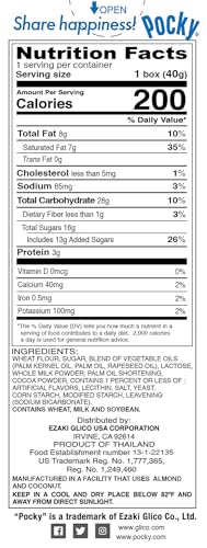 Glico Pocky Cookies And Cream Covered Biscuit Sticks, Artificially Flavored, 1.41 Ounces (Pack Of 20)