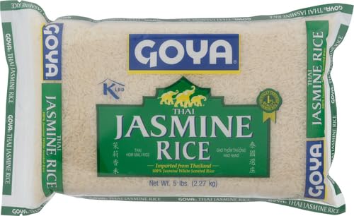 Goya Foods Jasmine Rice 5 Pound (Pack Of 8)