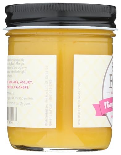 Hey Boo Mango Coconut Jam - Dairy Free, Non-GMO, 10 oz, Made in USA
