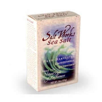 Salt Works Unrefined Sea Salt, 1 lb by The Mate Factor (Pack of 2)
