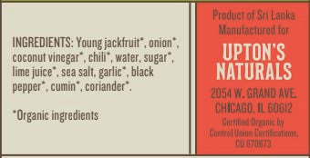 Uptons Naturals Jackfruit - 10.6 Oz Boxes (Pack Of 10) (Chili Lime)