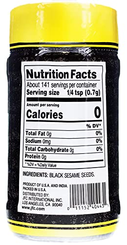 J-Basket Roasted Sesame Seed, Black, 3.5 Ounce (Pack Of 12)