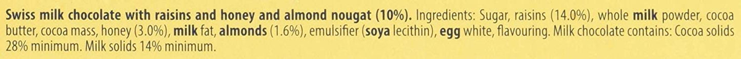 Toblerone Fruit And Nut, 3.52 Ounce Bars (Pack Of 20)