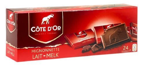 Cote DOr Mignonnettes Milk Chocolate Bar, 1.0 Ounce, Belgian Chocolate, Individual Box