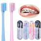 Y-Kelin V-Shaped Orthodontic Toothbrush Soft Bristle (4 Pcs) With One Inter-Dental Brush