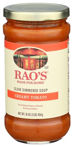 Raos Made for Home Creamy Tomato Soup  16oz  Traditional Italian Heat and Serve Soup  Made with enhanced Quality Ingredients