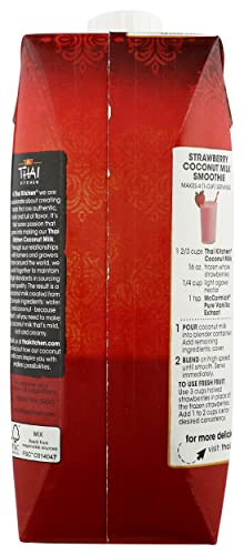 Thai Kitchen Lite Coconut Milk, Unsweetened, 2 Simple Ingredients, Kosher, Gluten Free & Non-Gmo, 25.36 Fluid Ounce (Pack Of 6)