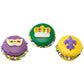 Mask, Crown And Fleur De Lis Edible Sugar Cake Toppers, 24 Count