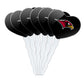 GRAPHICS & MORE Cupcake Picks Set of 6, Acrylic, Seattle University Color, Model CUPCAKE.HEART.CLCSEU.Z007491