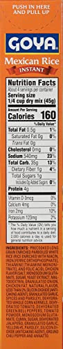 Goya Foods Instant Mexican Rice, Chicken Flavor, 6 Ounce (Pack of 24)