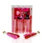 Valentine'S Day Rock Candy Crystal Sticks - 18 Indiv. Wrapped - Red & Pink