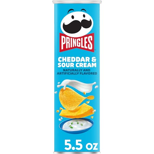 Pringles Cheddar & Sour Cream Potato Crisps, 158 G, Ligth Blue, Medium (3800013895)