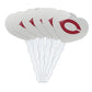GRAPHICS & MORE Cupcake Picks Set of 6, Acrylic, University of Chicago Heart Love Design, Model: CUPT.HRT.ACR.6PK.CLCUCH500B