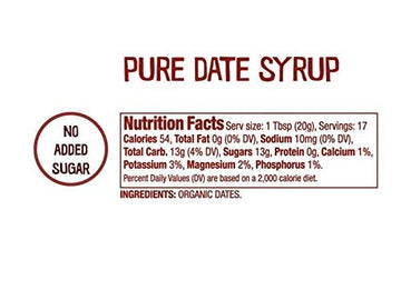 Date Lady Date Syrup, 24 oz (680 g)