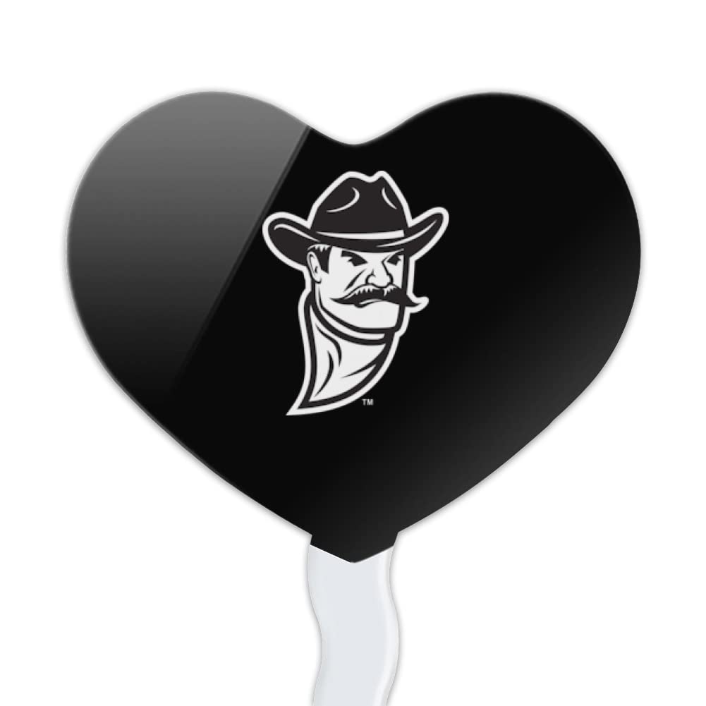 GRAPHICS & MORE Cupcake Picks Set of 6, Acrylic, Heart Love Design, New Mexico State University, One Size