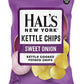 Hal'S New York Kettle Cooked Gluten Free Sweet Onion Flavored Potato Chip Crisps, 2 Oz (Pack Of 24)