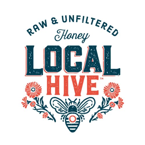 Local Hive Washington Raw Unfiltered Honey - 16 oz, 100% Pure US Honey, Sourced from American Bees and Beekeepers - Natural Swee