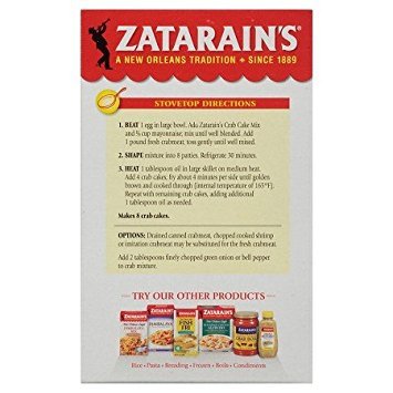 Zatarains Crab Cake Mix, 5.75 Ounce