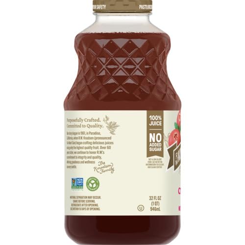 R.W. Knudsen Family Just Cranberry Juice, 32 Ounces