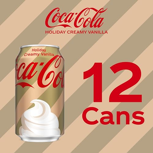 Coca-Cola Holiday Creamy Vanilla Fridge Pack Cans  12 fl oz  12 Pack