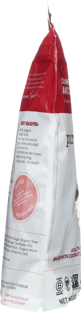 Purely Elizabeth Organic Cranberry Pecan Ancient Grain Granola, Gluten Free, Non Gmo, 12 Ounces (Pack Of 6)