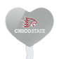 GRAPHICS & MORE Acrylic Cupcake Picks Set of 6 - California State University Chico Heart Decoration Toppers