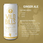 Wild Bills Ginger Ale Soda - Classic Craft Soda, Caffeine Free, Made with Pure Cane Sugar, 12 Oz, 12 Pack