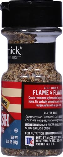 McCormick Grill Mates Classic Smash Seasoning, 2.85 oz (Pack of 2)