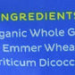 Certified Organic Heirloom Wheat Whole Grain Emmer Farro Washington Pack of 2 454 g 16 oz each