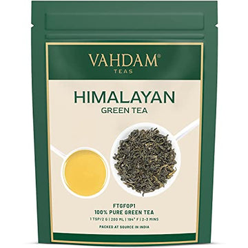 Vahdam, Green Tea Leaves From Himalayas 170+ Cups (12Oz) High Elevation Grown Green Tea Leaves From Himalayas  Pure Unblended Si