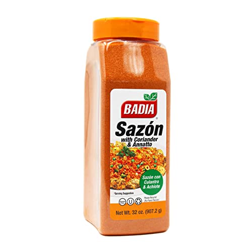 Badia Sazon With Coriander & Annatto, All-Purpose Latin Spice Blend, 32 Oz (Pack Of 6)