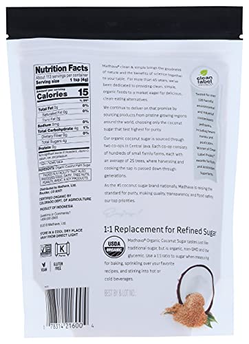 Madhava Agave Nectar, Organic Coconut Sugar, 16 oz