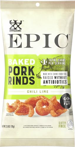 Epic Chili Lime Oven Baked Pork Rinds - Case Of 12 - 2.5 Oz(D0102Hx7A5V.)