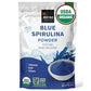 USDA Organic Blue Spirulina Powder (Phycocyanin Extract), No Fishy Smell, 100% Vegan Protein from Blue-Green Algae, 28 Servings,