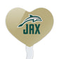 GRAPHICS & MORE Cupcake Picks Set of 6, Acrylic, Jacksonville University Heart Logo, One Size